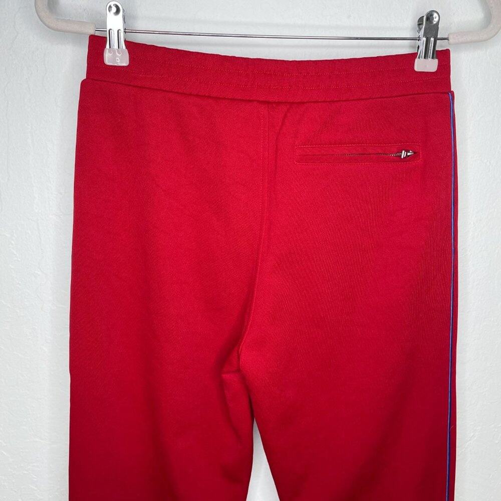 Rag & Bone True Red Naval Side Stripe Snap Front Tapered Track Pants Small P - Picture 8 of 15
